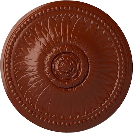 Ekena Millwork Bailey Ceiling Medallion (Fits Canopies up to 4"), Hand-Painted Firebrick, 18 1/8"OD x 3/4"P CM19BIFIF